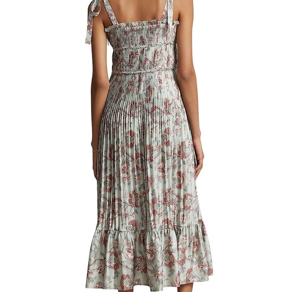 NWT-Polo Ralph Lauren Camille Floral MIDI Dress - Picture 3 of 8